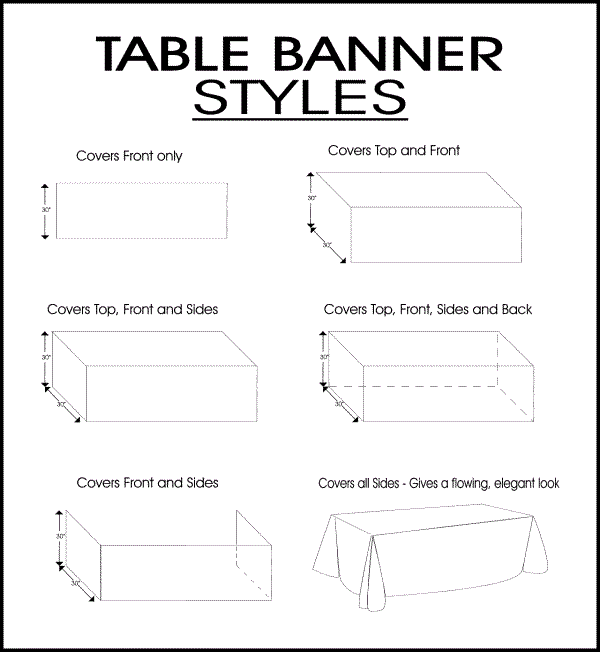 Table Banner Templates And Diagrams